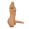 Chris 19.84LB Realistic Silicone Male Sex Doll With Flexible Big Dildo Tan Skin 7